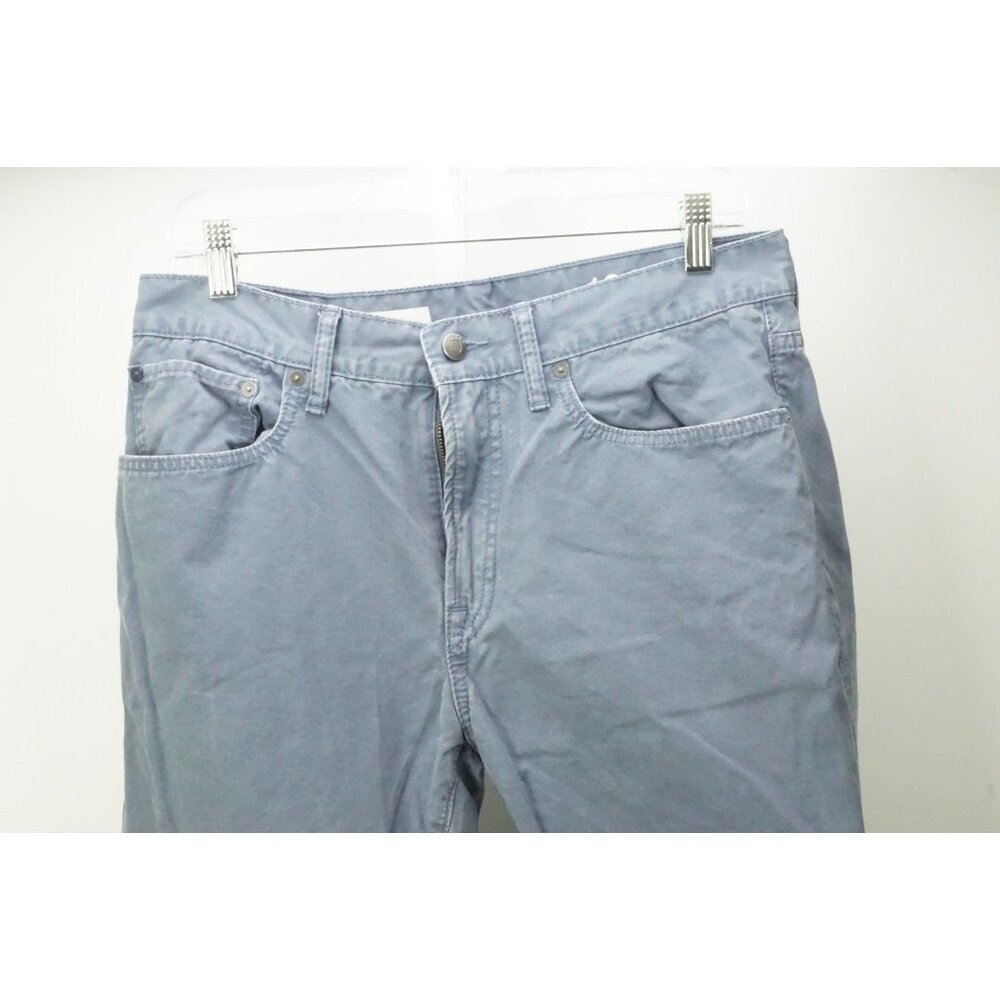 Gap Blue 100% Cotton Mens Pants Sz 32x30 Slim